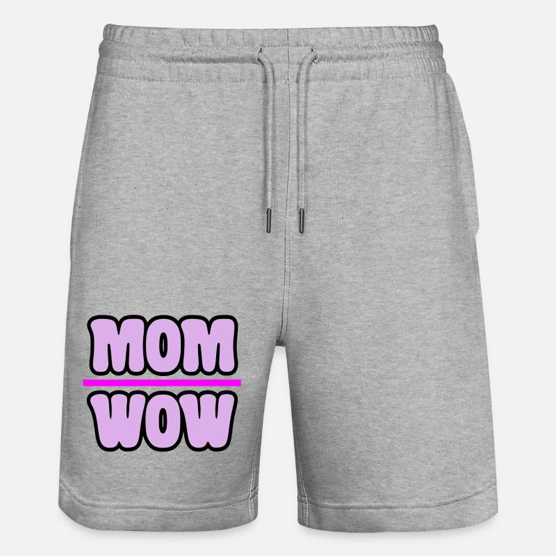 Mama - Stanley/Stella Unisex Bio Joggingshorts Trainer  - Grau meliert