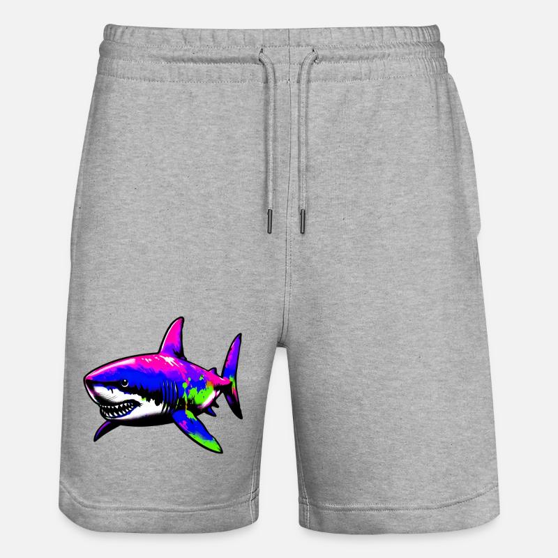 Requin - Short de jogging bio TRAINER Stanley/Stella unisexe - gris chiné