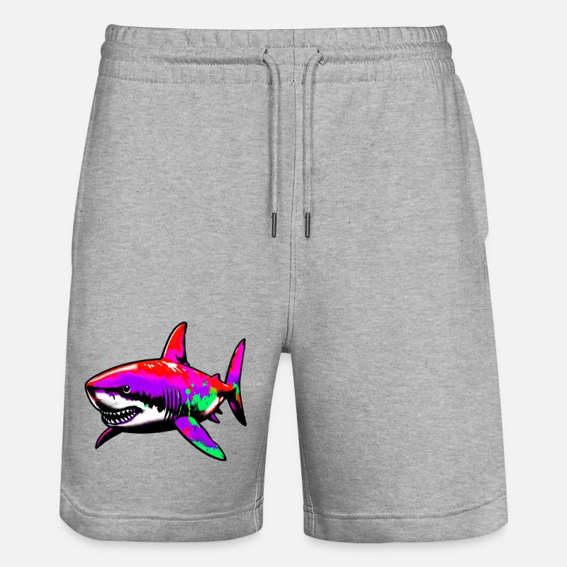 Requin - Short de jogging bio TRAINER Stanley/Stella unisexe - gris chiné