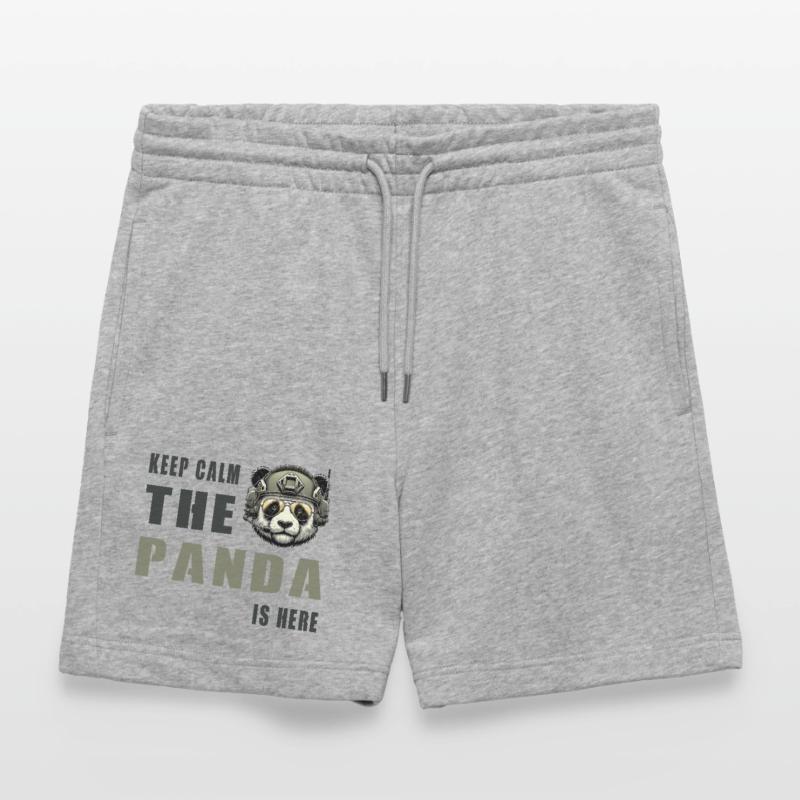 Taktischer Panda – Keep Calm Stanley/Stella Unisex Bio Joggingshorts Trainer 