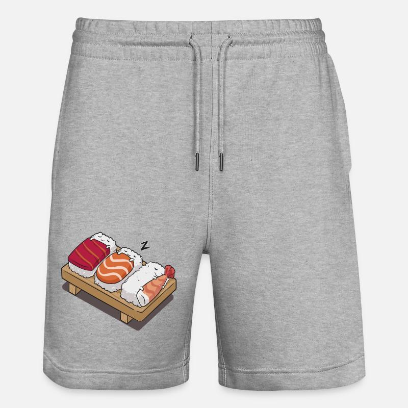 Sushi dormir - Short de jogging bio TRAINER Stanley/Stella unisexe - gris chiné