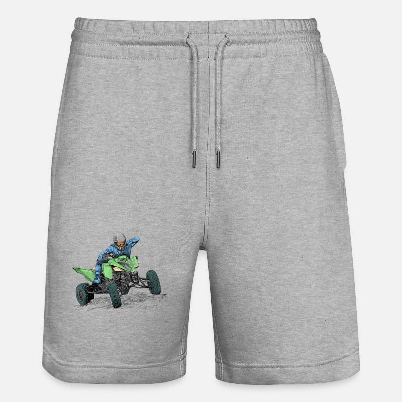 quad - Short de jogging bio TRAINER Stanley/Stella unisexe - gris chiné