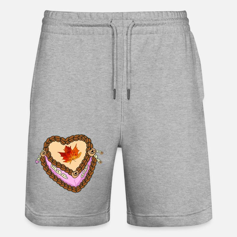 Crèmes d’automne Coeur Doux - Short de jogging bio TRAINER Stanley/Stella unisexe - gris chiné
