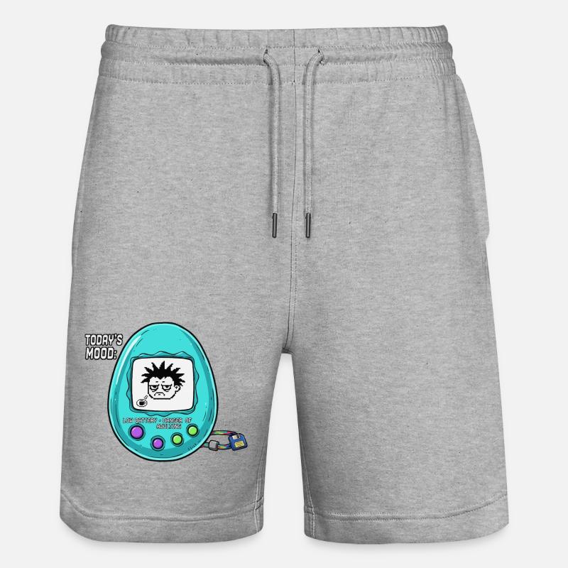 Batterie faible - Short de jogging bio TRAINER Stanley/Stella unisexe - gris chiné