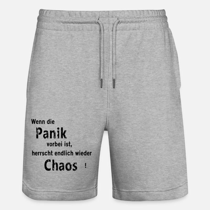 Panique et chaos - Short de jogging bio TRAINER Stanley/Stella unisexe - gris chiné