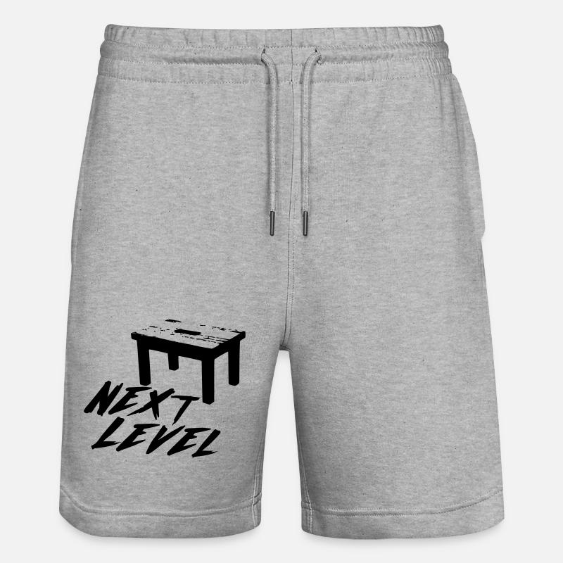 Next Level - Stanley/Stella Unisex Bio Joggingshorts Trainer  - Grau meliert