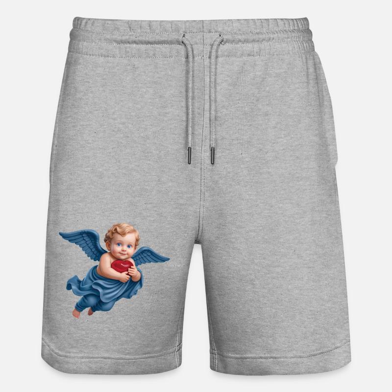 CHERUBINO CUPIDO #1 - pace e amore - Pantaloncini da jogger ecologici unisex Trainer di Stanley/Stella - grigio melange