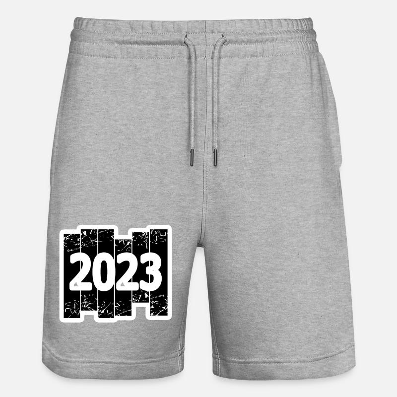 2023 - Stanley/Stella Unisex Bio Joggingshorts Trainer - Grau meliert