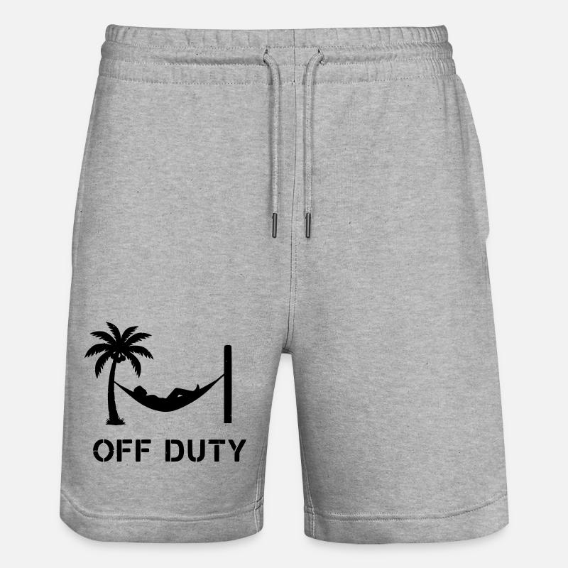 Hamac hors service Feierabend - Short de jogging bio TRAINER Stanley/Stella unisexe - gris chiné