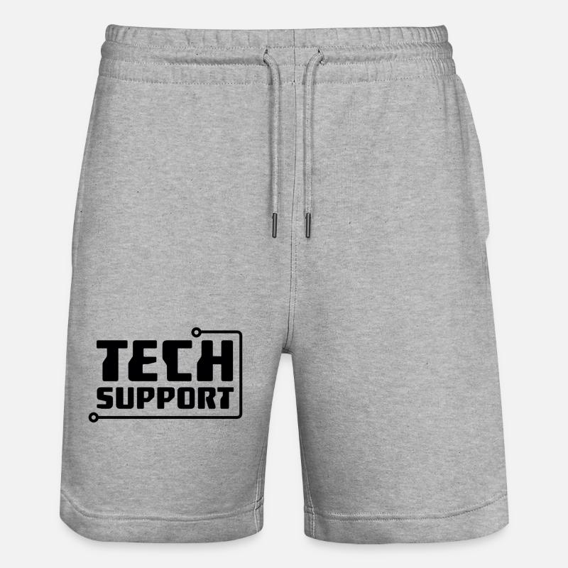 Technischer Support - Stanley/Stella Unisex Bio Joggingshorts Trainer  - Grau meliert