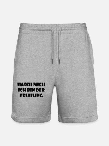 Hash me, I'm spring! -black - Stanley/Stella Trainer Unisex Organic Jogging Shorts - heather grey