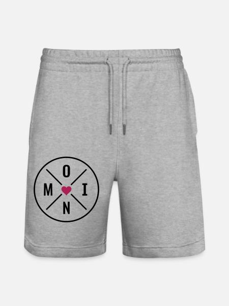 Moin Herz - Stanley/Stella Unisex Bio Joggingshorts Trainer  - Grau meliert