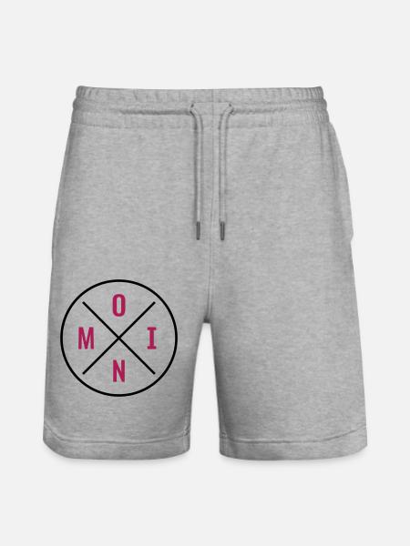 Moin Kreis Kreuz - Stanley/Stella Unisex Bio Joggingshorts Trainer  - Grau meliert