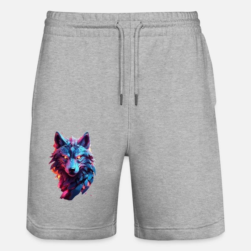 Loup - Short de jogging bio TRAINER Stanley/Stella unisexe - gris chiné