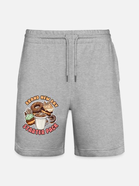 Art Café - Starter Pack - Stanley/Stella Trainer Unisex Organic Jogging Shorts - heather grey