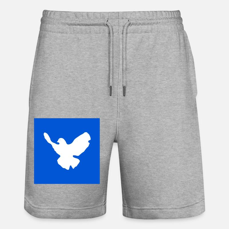 Colombe de la paix - Short de jogging bio TRAINER Stanley/Stella unisexe - gris chiné
