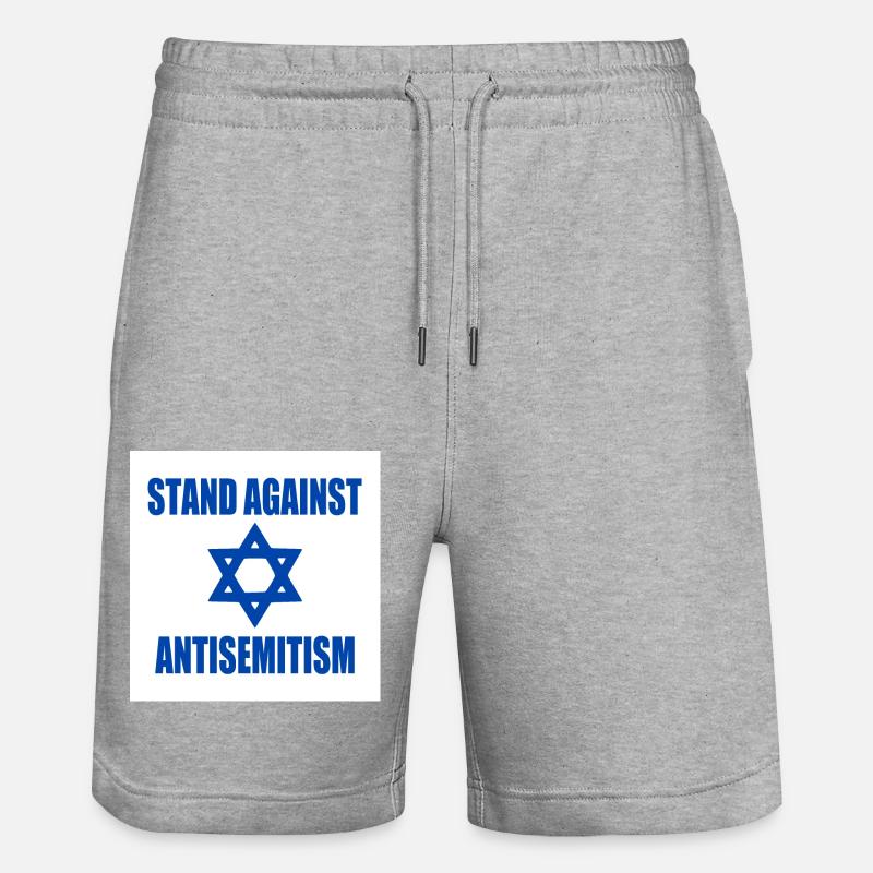 stand against antisemitism - Short de jogging bio TRAINER Stanley/Stella unisexe - gris chiné