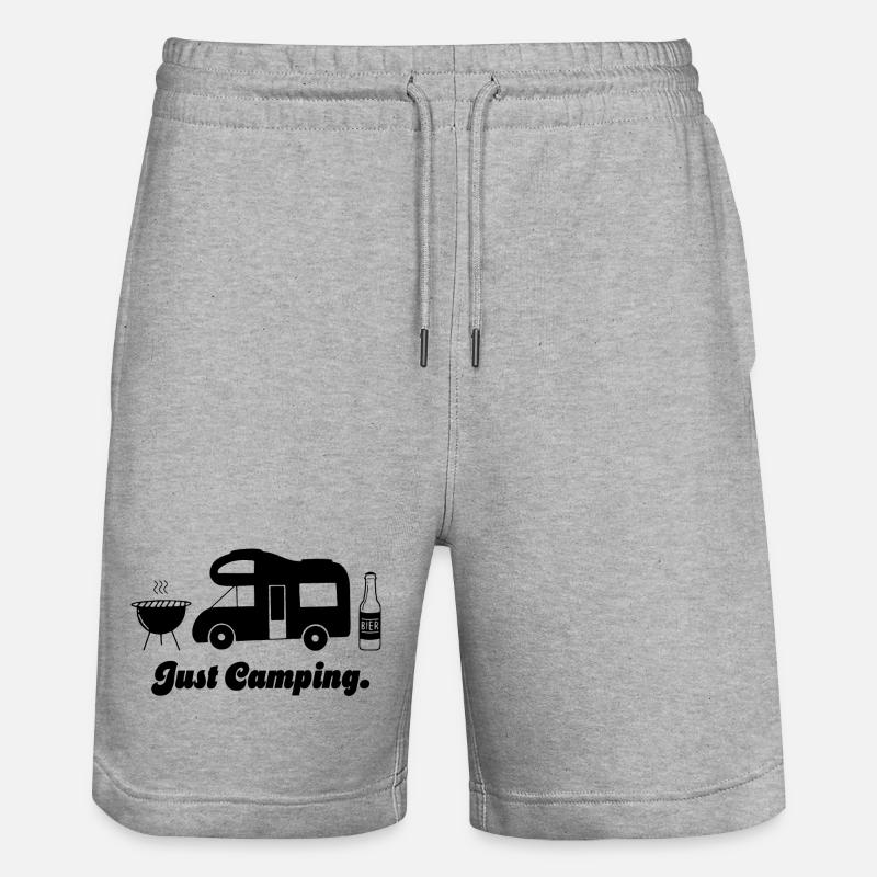 Camping-car Just Camping - Short de jogging bio TRAINER Stanley/Stella unisexe - gris chiné
