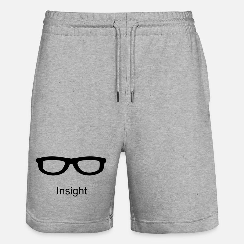 INSIGHT Durchblick - Stanley/Stella Unisex Bio Joggingshorts Trainer  - Grau meliert