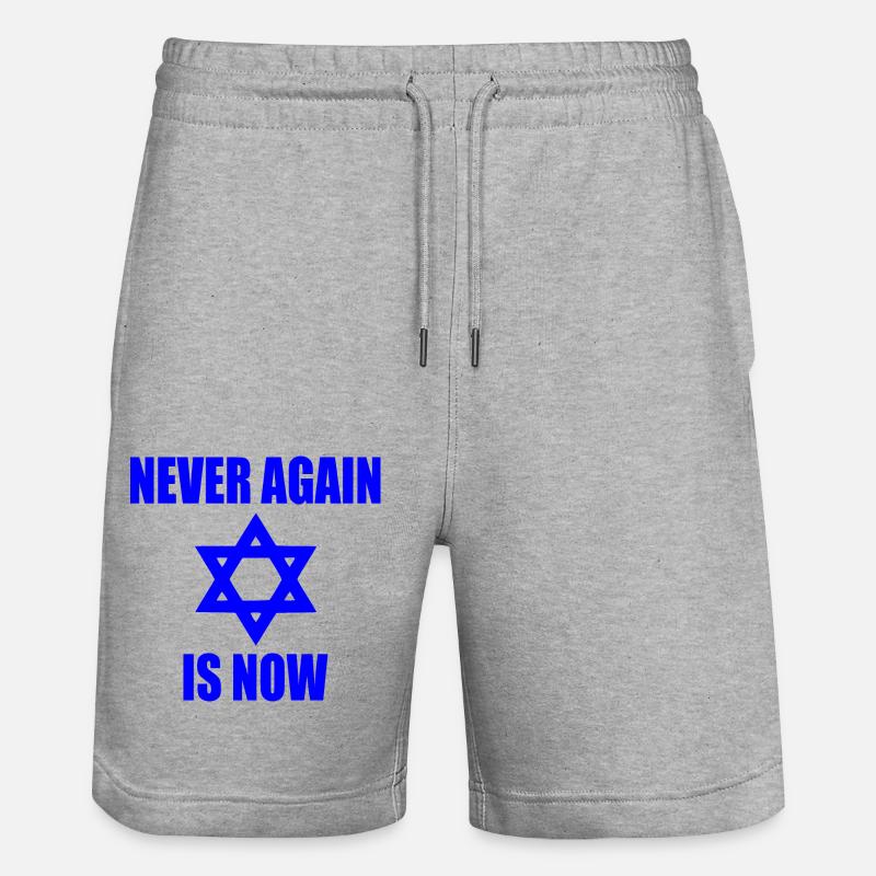 Never again is now - Short de jogging bio TRAINER Stanley/Stella unisexe - gris chiné