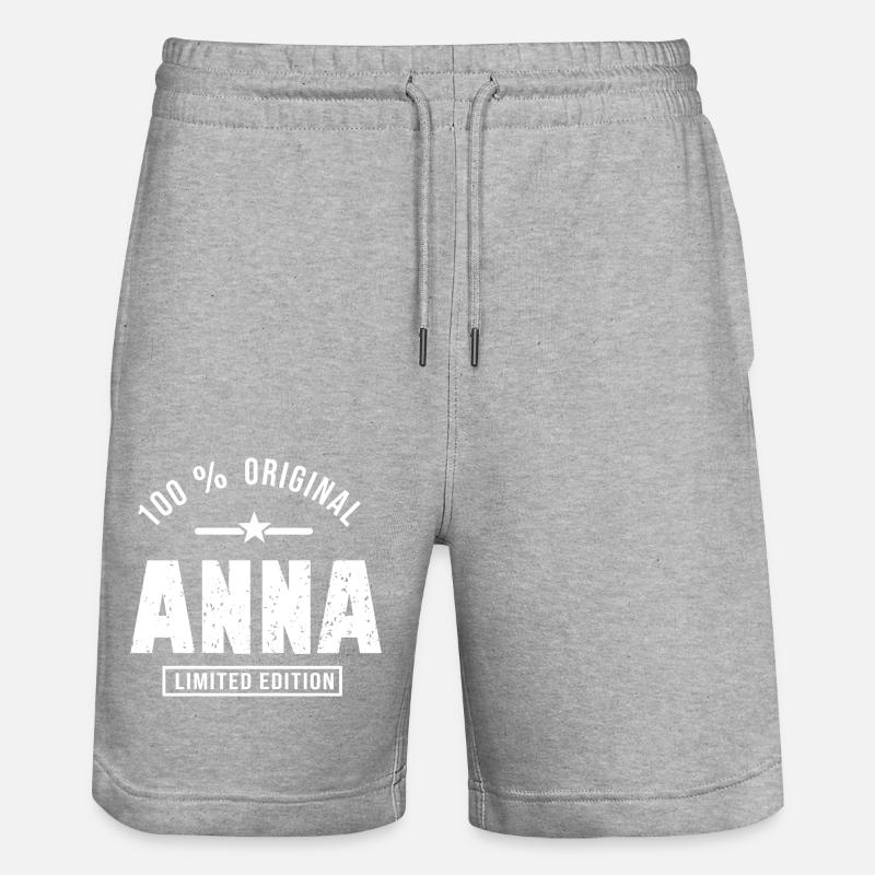 Anna Anna - Short de jogging bio TRAINER Stanley/Stella unisexe - gris chiné