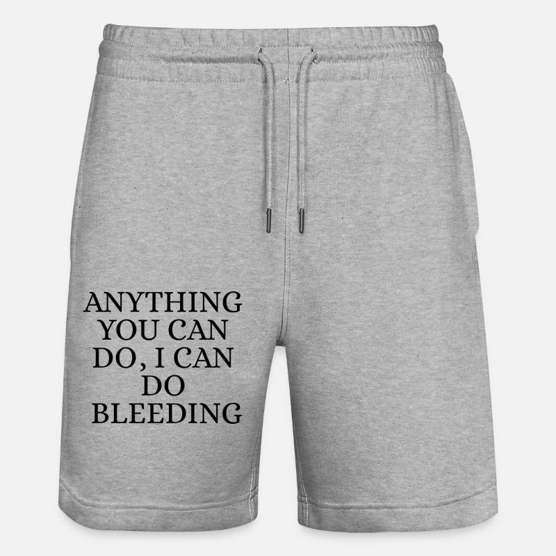 I Can do it bleeding - Short de jogging bio TRAINER Stanley/Stella unisexe - gris chiné