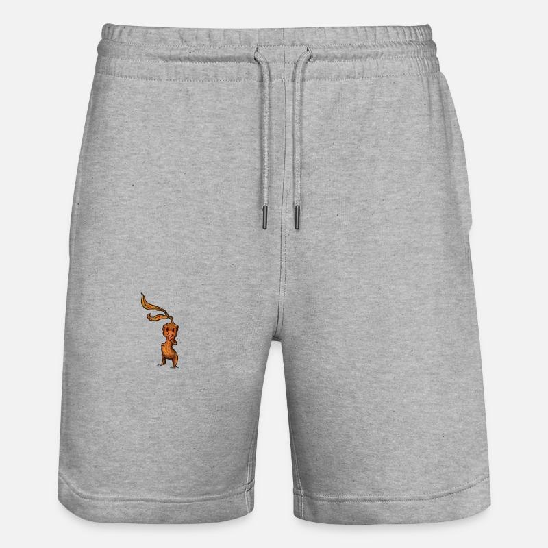 Maggie la Mandragore - Short de jogging bio TRAINER Stanley/Stella unisexe - gris chiné