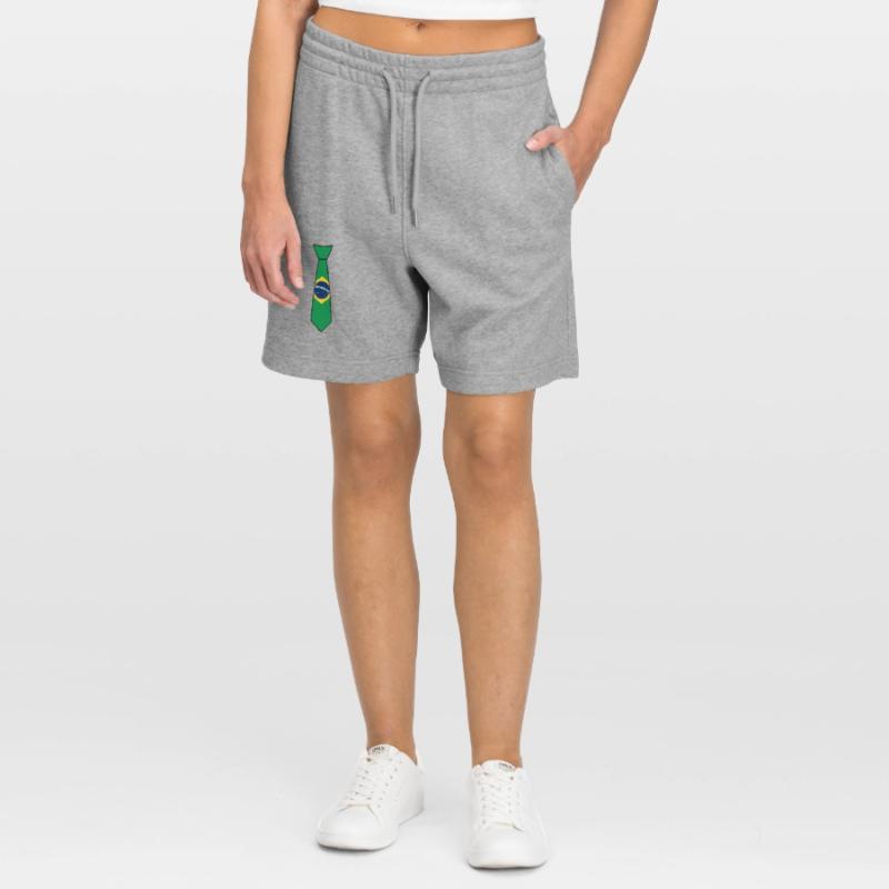 Cravate Brésil – Drapeau Short de jogging bio TRAINER Stanley/Stella unisexe