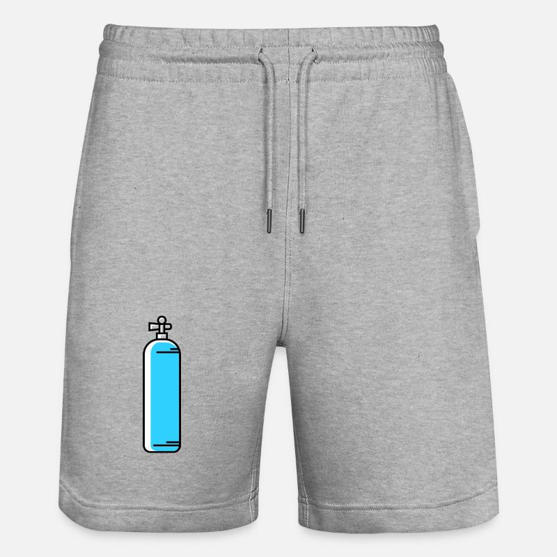 Icône de plongée en oxygène - Short de jogging bio TRAINER Stanley/Stella unisexe - gris chiné