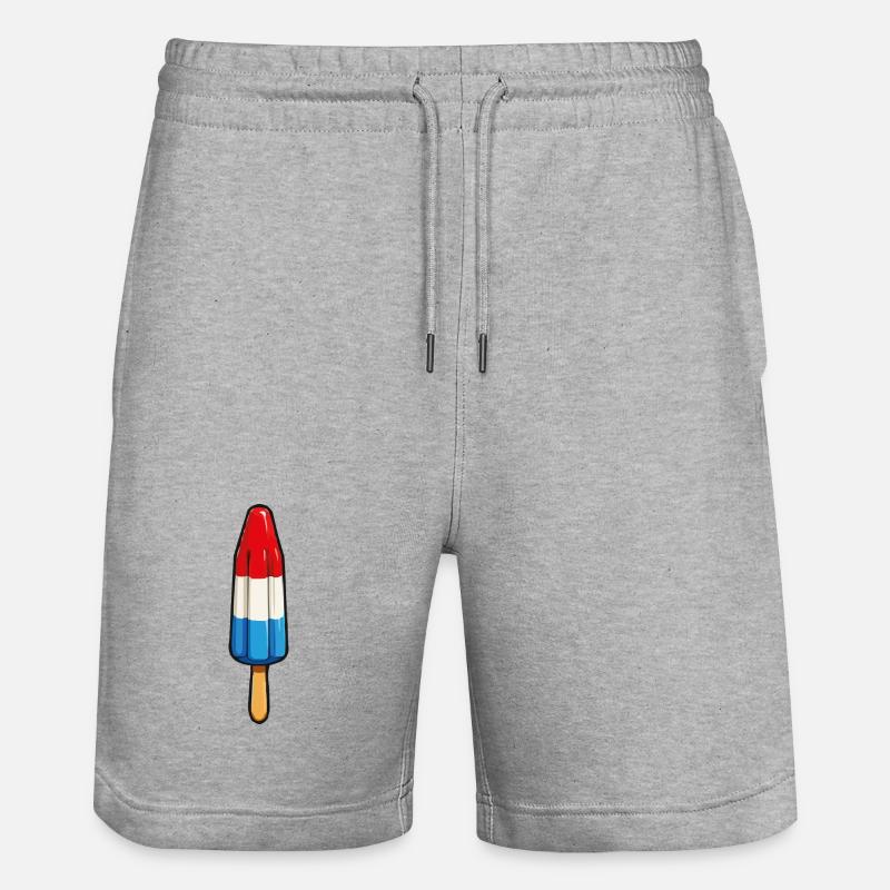 Sucettes glacées - Short de jogging bio TRAINER Stanley/Stella unisexe - gris chiné
