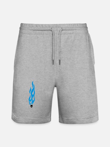 flammen - Stanley/Stella Trainer Unisex Organic Jogging Shorts - heather grey