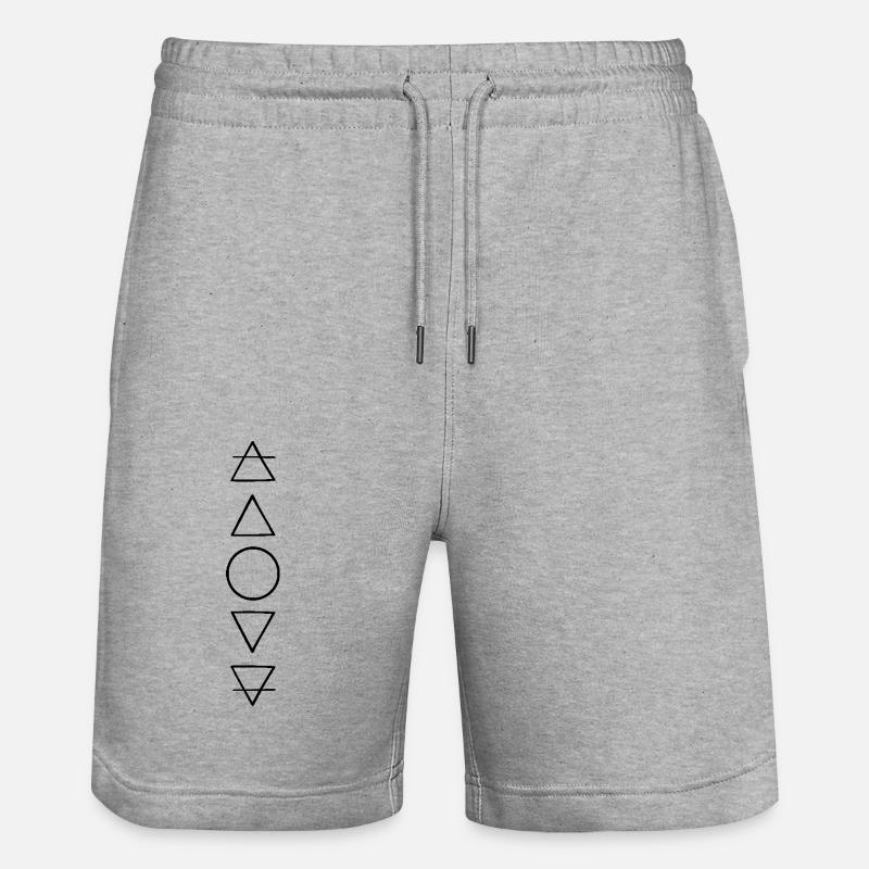 Die fünf Elemente - Stanley/Stella Unisex Bio Joggingshorts Trainer  - Grau meliert