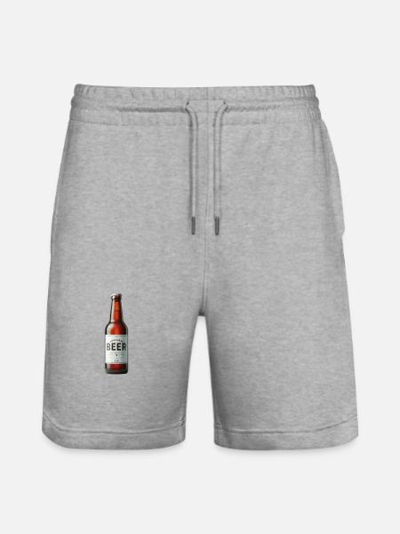 Bier - Stanley/Stella Unisex Bio Joggingshorts Trainer - Grau meliert