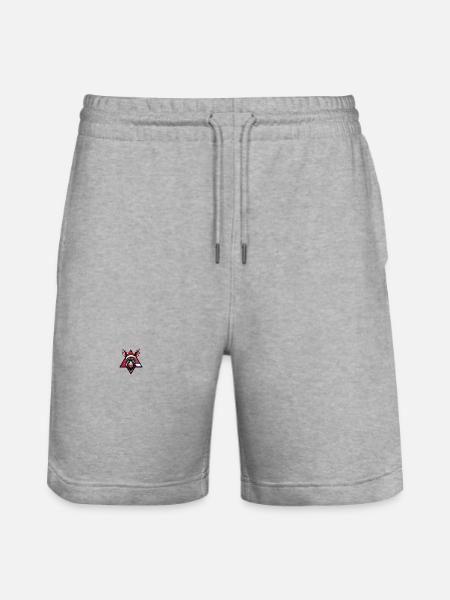 Donkey Christmas Cool - Stanley/Stella Trainer Unisex Organic Jogging Shorts - heather grey