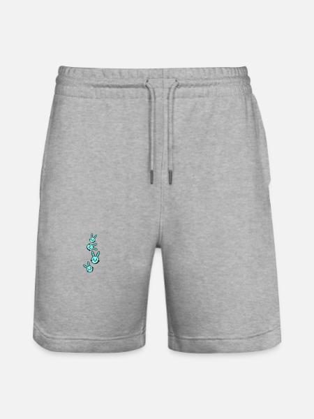 Ostern Symbol Hase - Stanley/Stella Unisex Bio Joggingshorts Trainer  - Grau meliert