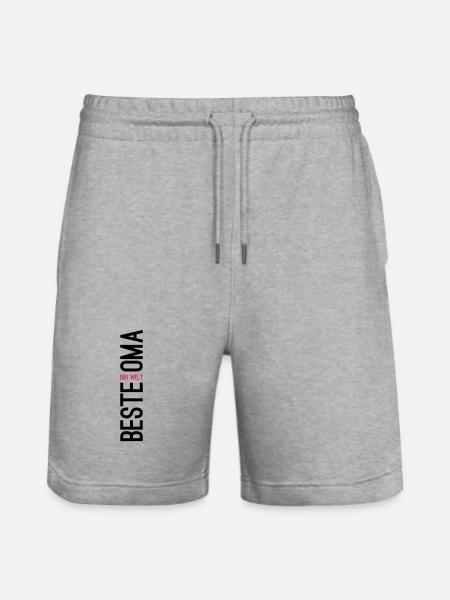 Beste Oma der Welt - Stanley/Stella Unisex Bio Joggingshorts Trainer  - Grau meliert