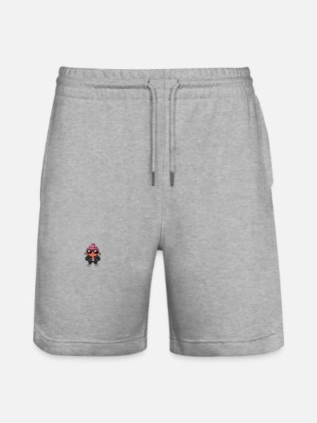 Crab Crab Winter - Stanley/Stella Trainer Unisex Organic Jogging Shorts - heather grey