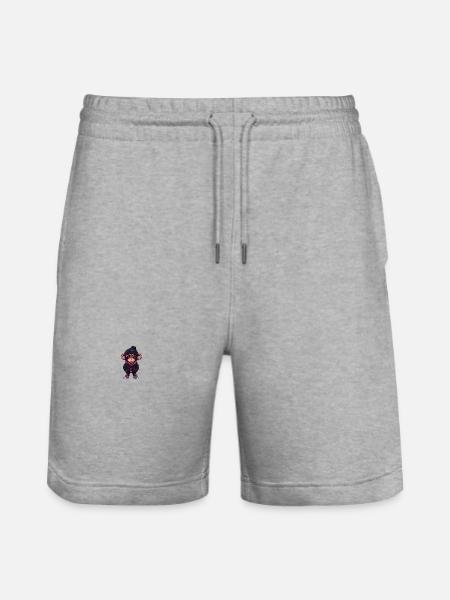 Monkey Winter Comic - Stanley/Stella Trainer Unisex Organic Jogging Shorts - heather grey