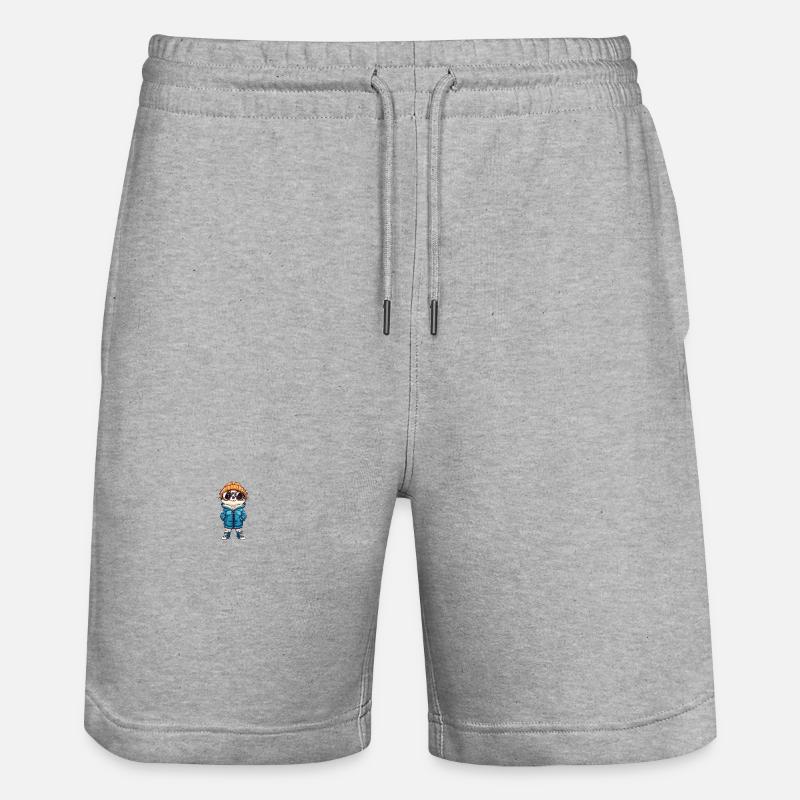 Suricate d’hiver - Short de jogging bio TRAINER Stanley/Stella unisexe - gris chiné