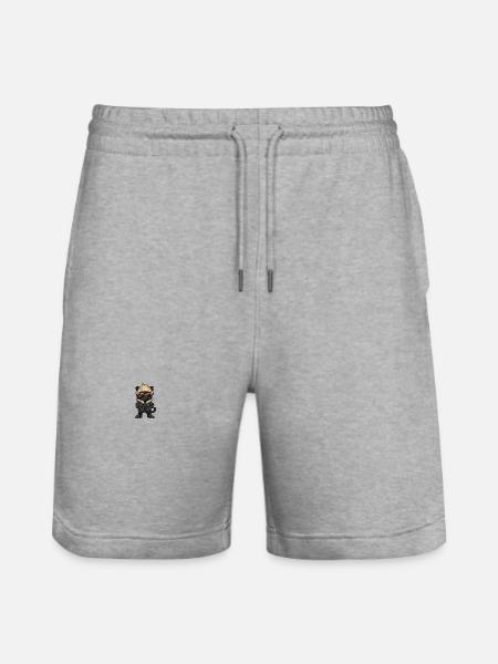 Panther Winter - Stanley/Stella Trainer Unisex Organic Jogging Shorts - heather grey