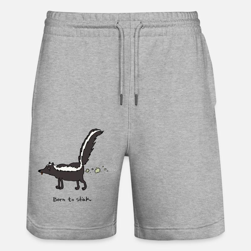 Né pour puer - Short de jogging bio TRAINER Stanley/Stella unisexe - gris chiné