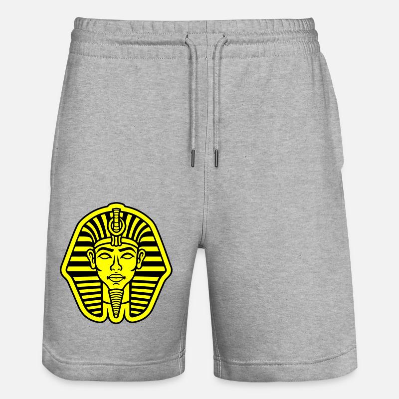 Crâne de pharaon - Short de jogging bio TRAINER Stanley/Stella unisexe - gris chiné