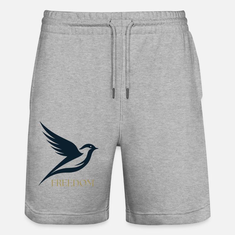 blue bird - Short de jogging bio TRAINER Stanley/Stella unisexe - gris chiné