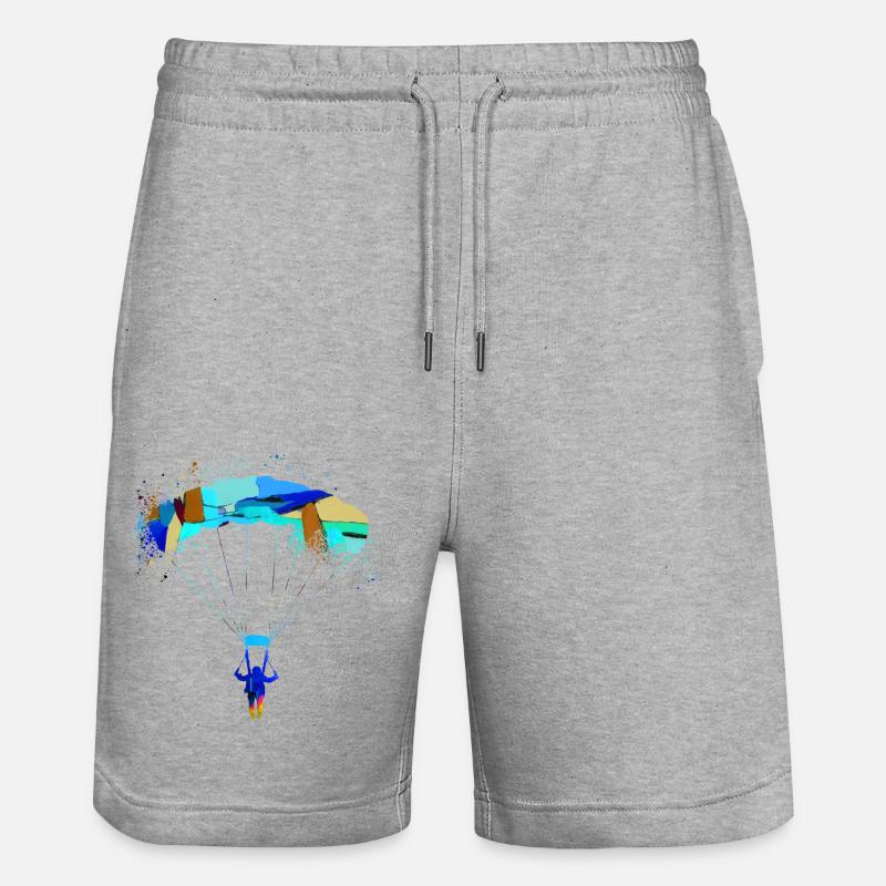 Parachute,Parachute,Graffiti,Parapente - Short de jogging bio TRAINER Stanley/Stella unisexe - gris chiné