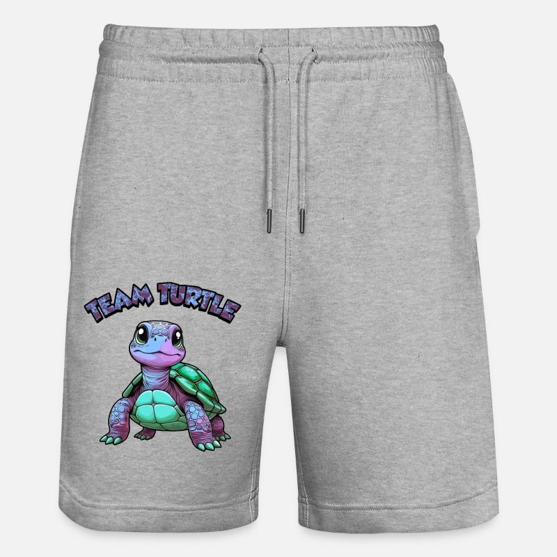 Équipe Tortue - 2 - Short de jogging bio TRAINER Stanley/Stella unisexe - gris chiné