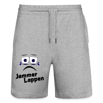 Jammer Rag - Stanley/Stella Trainer Unisex Organic Jogging Shorts - heather grey - Front - Nik (191cm) & Marisol (170cm)