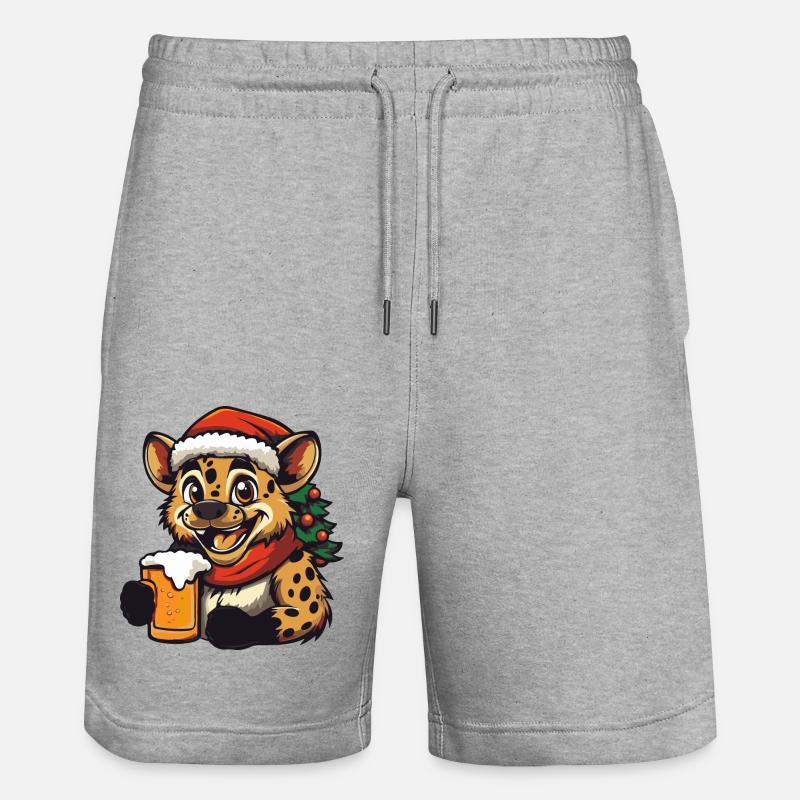 Bière de Noël Hyena - Short de jogging bio TRAINER Stanley/Stella unisexe - gris chiné