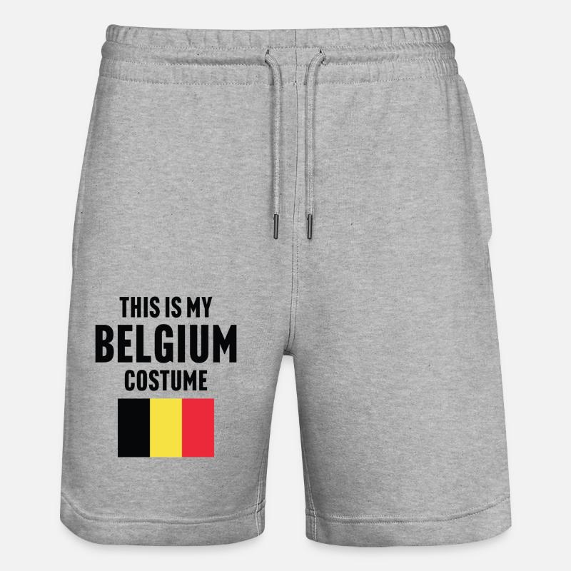 C’est mon costume de Belgique - Short de jogging bio TRAINER Stanley/Stella unisexe - gris chiné