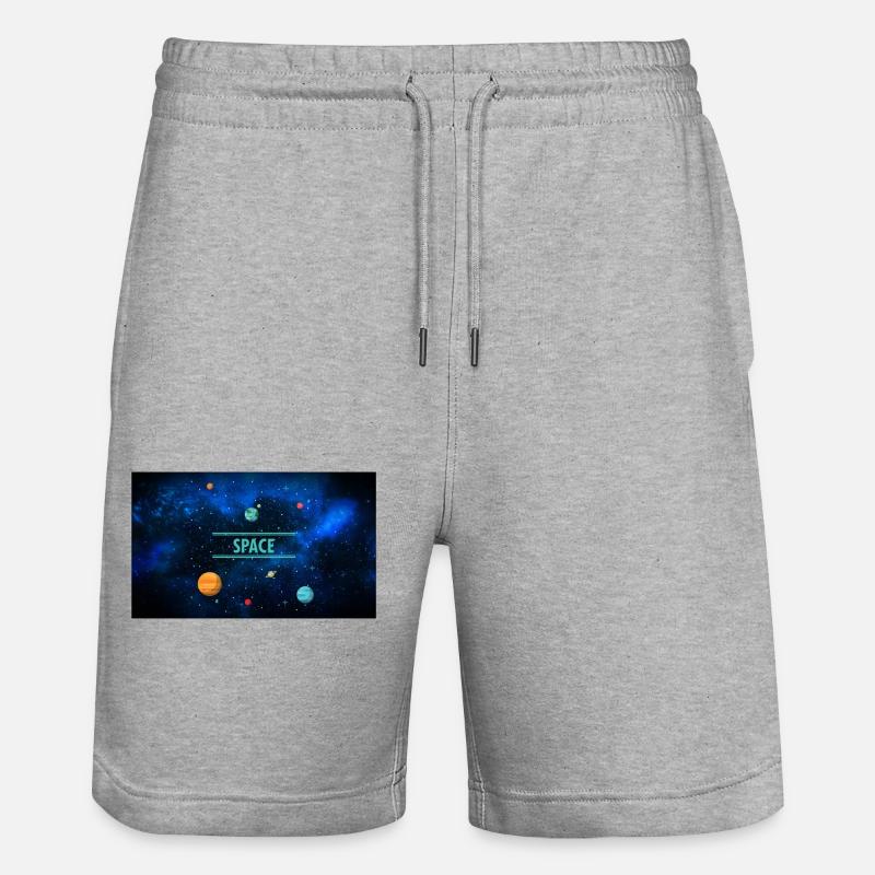 Espace - Galaxy Design - Short de jogging bio TRAINER Stanley/Stella unisexe - gris chiné
