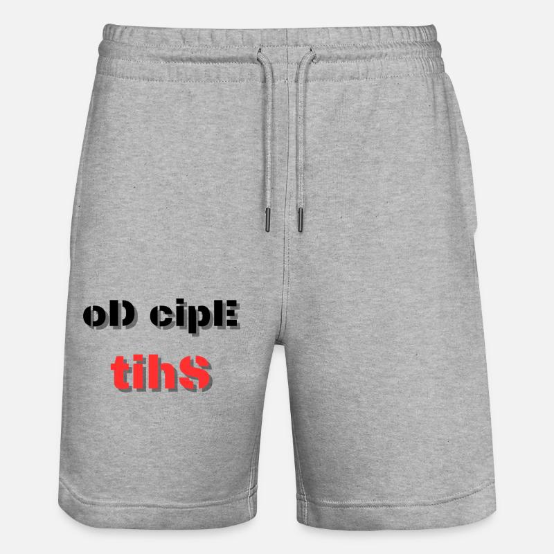 Do Epic Shit - Stanley/Stella Unisex Bio Joggingshorts Trainer  - Grau meliert